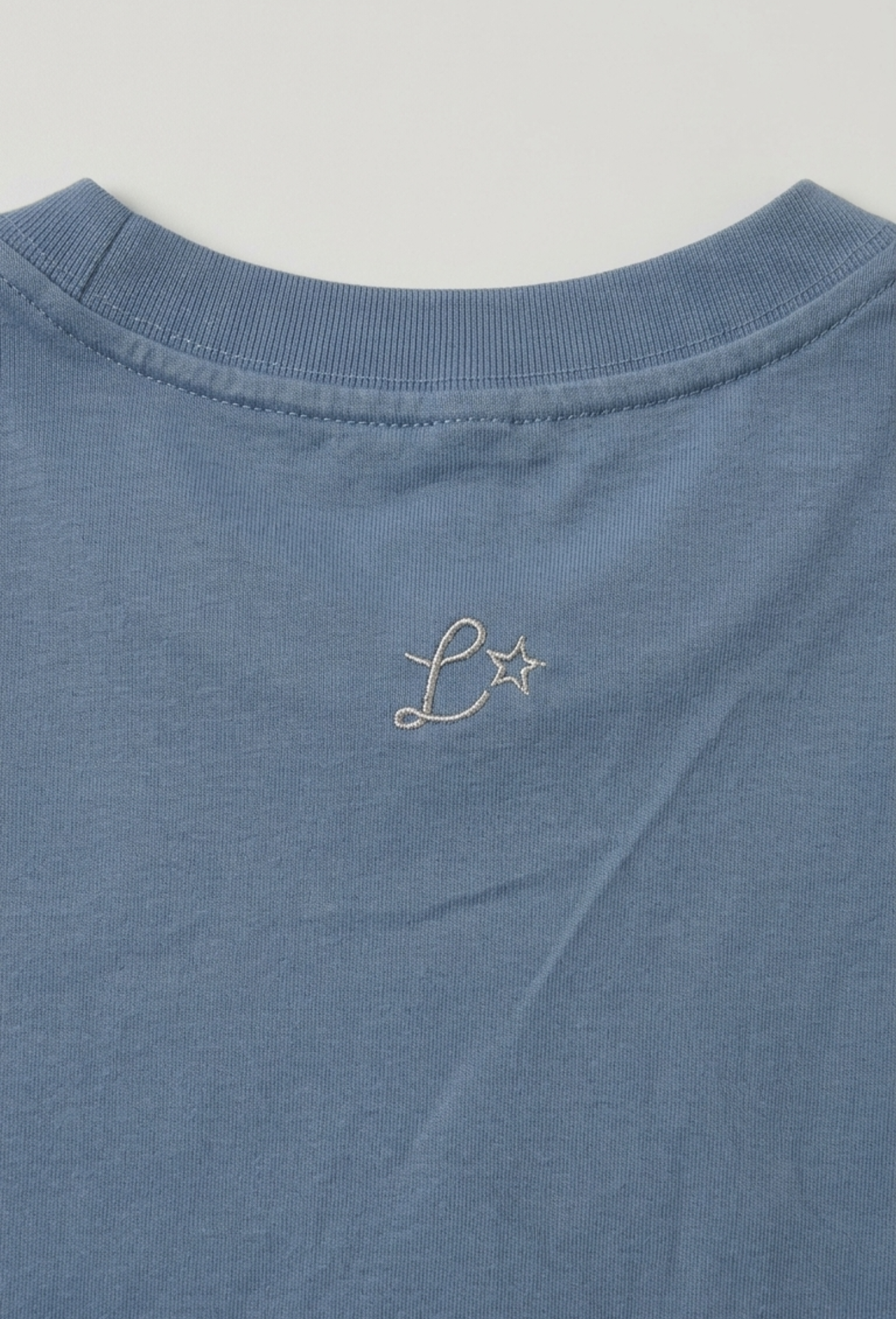 LEGÉRIOS Supima® Embroidered Tee — SlateBlue