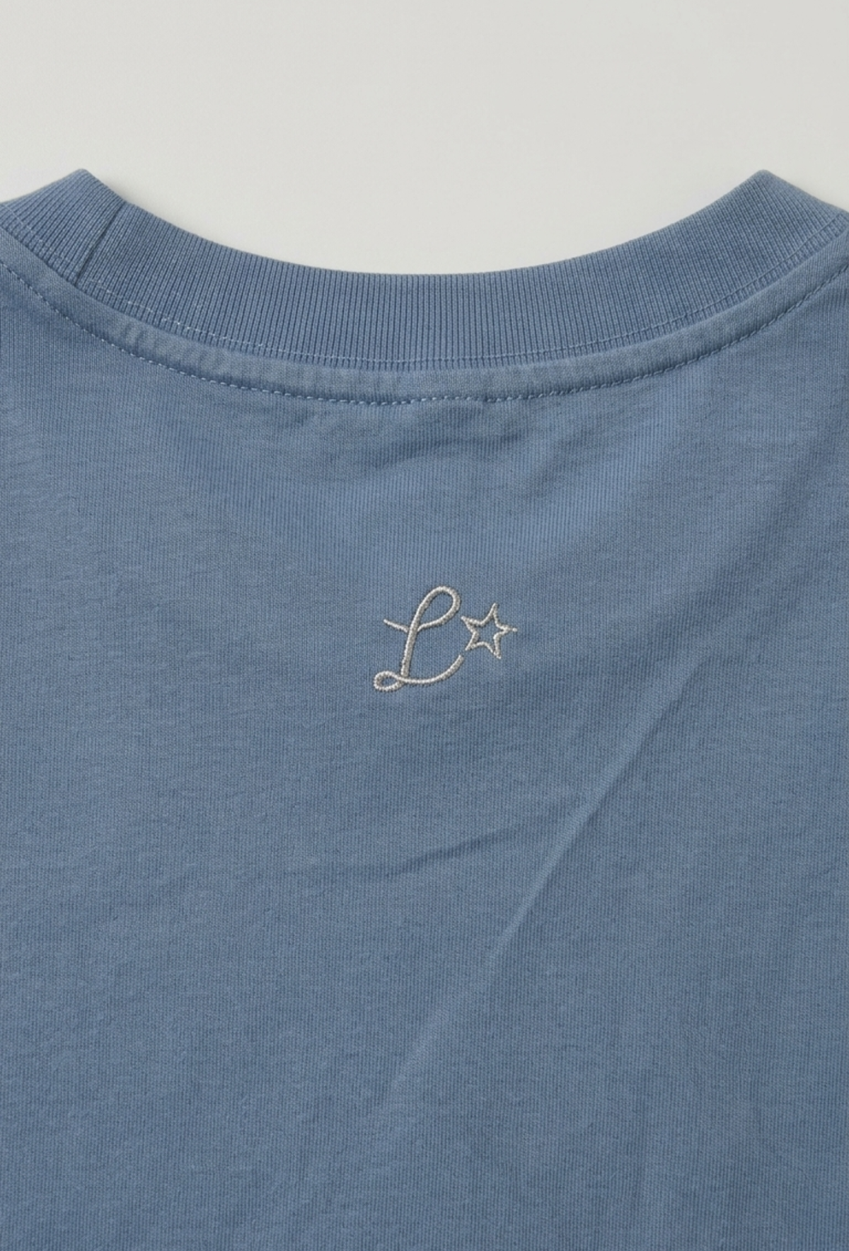 LEGÉRIOS スーピマ® 刺繍Tシャツ — スレートブルー