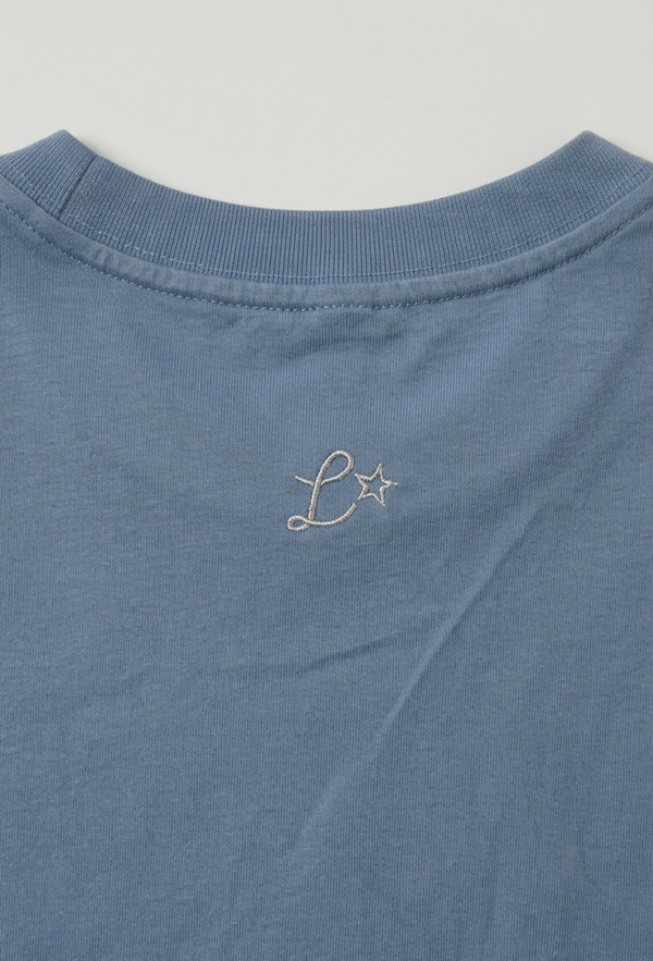 LEGÉRIOS SUPIMA® 刺繍Tシャツ — Slate Blue