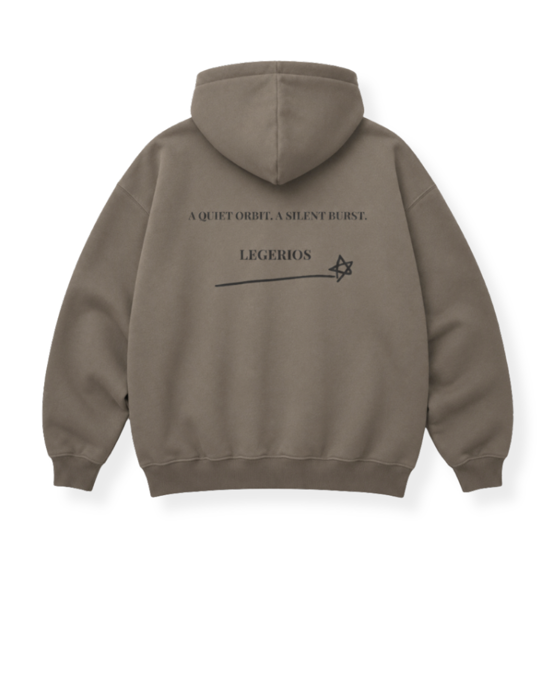 LEGÉRIOS Heavyweight Zip Hoodie — Light Brown