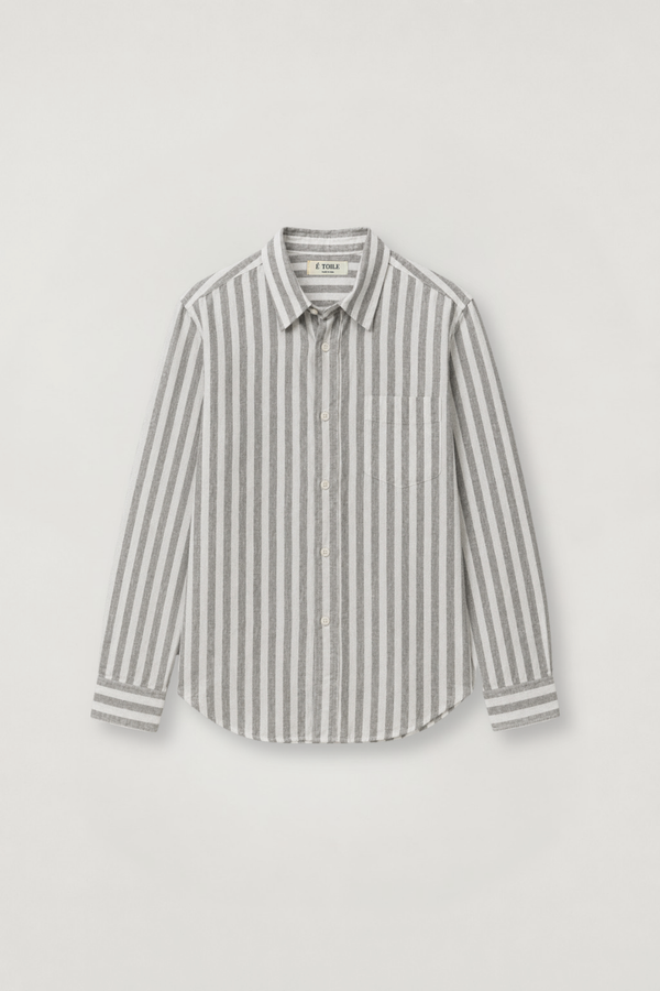 LINEN STRIPE SHIRT