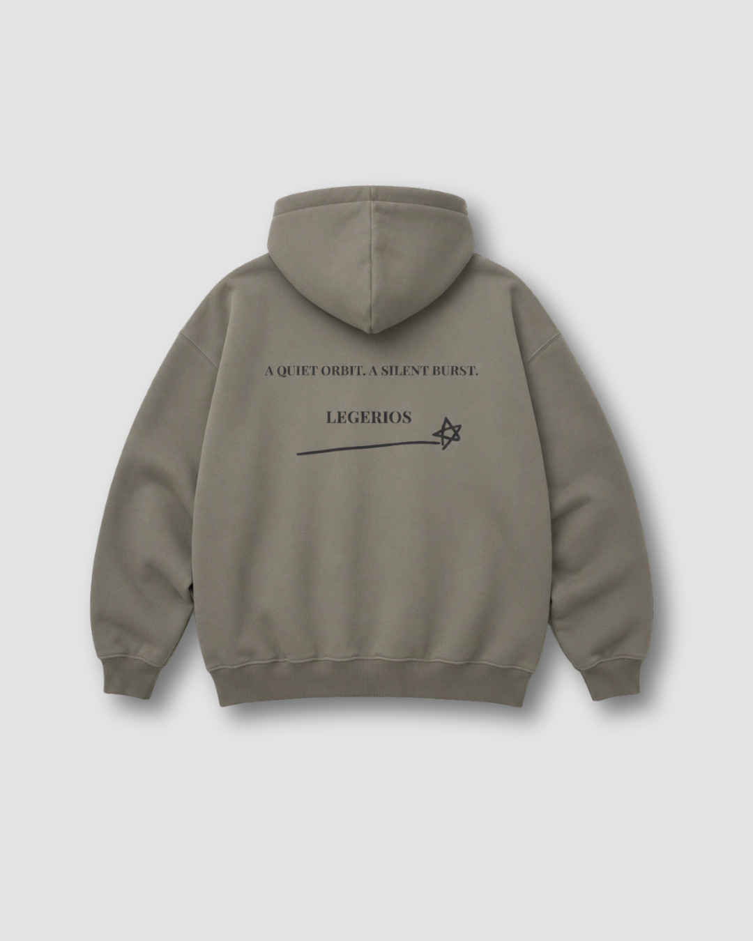 LEGÉRIOS Heavyweight Zip Hoodie — Taupe