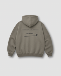 LEGÉRIOS Hoodie zippé heavyweight — Taupe