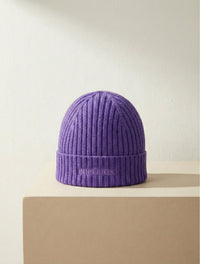 É TOILE Wool Beanie — Purple
