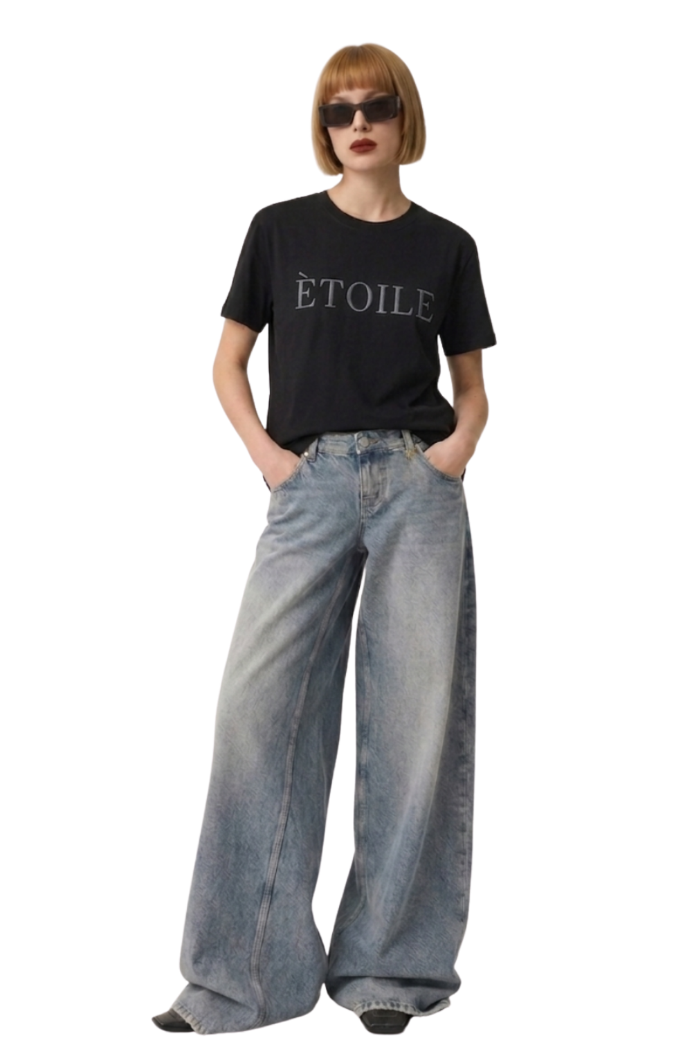 LEGÉRIOS T-shirt SUPIMA® brodé — Black
