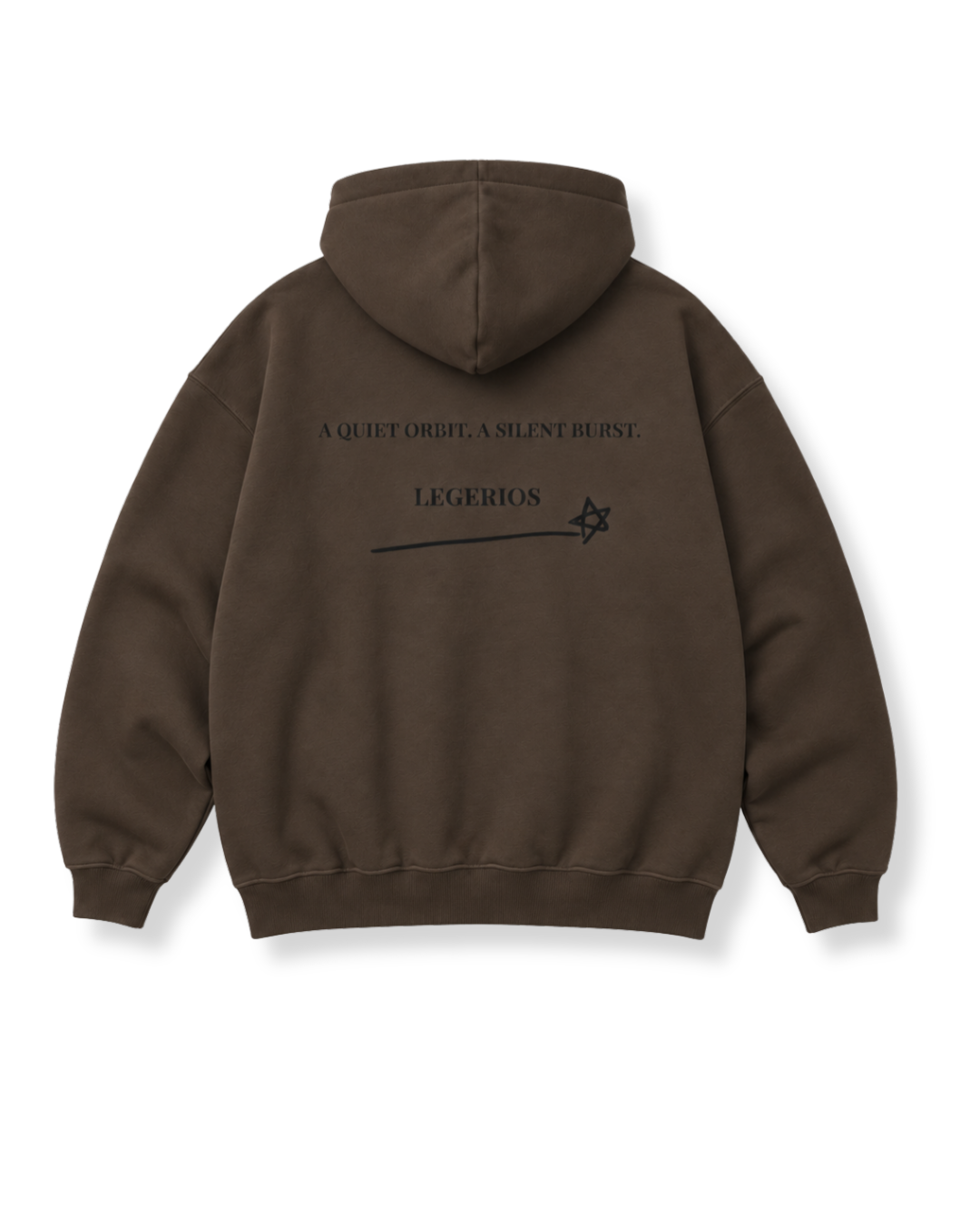 LEGÉRIOS Heavyweight Zip Hoodie — Coffee