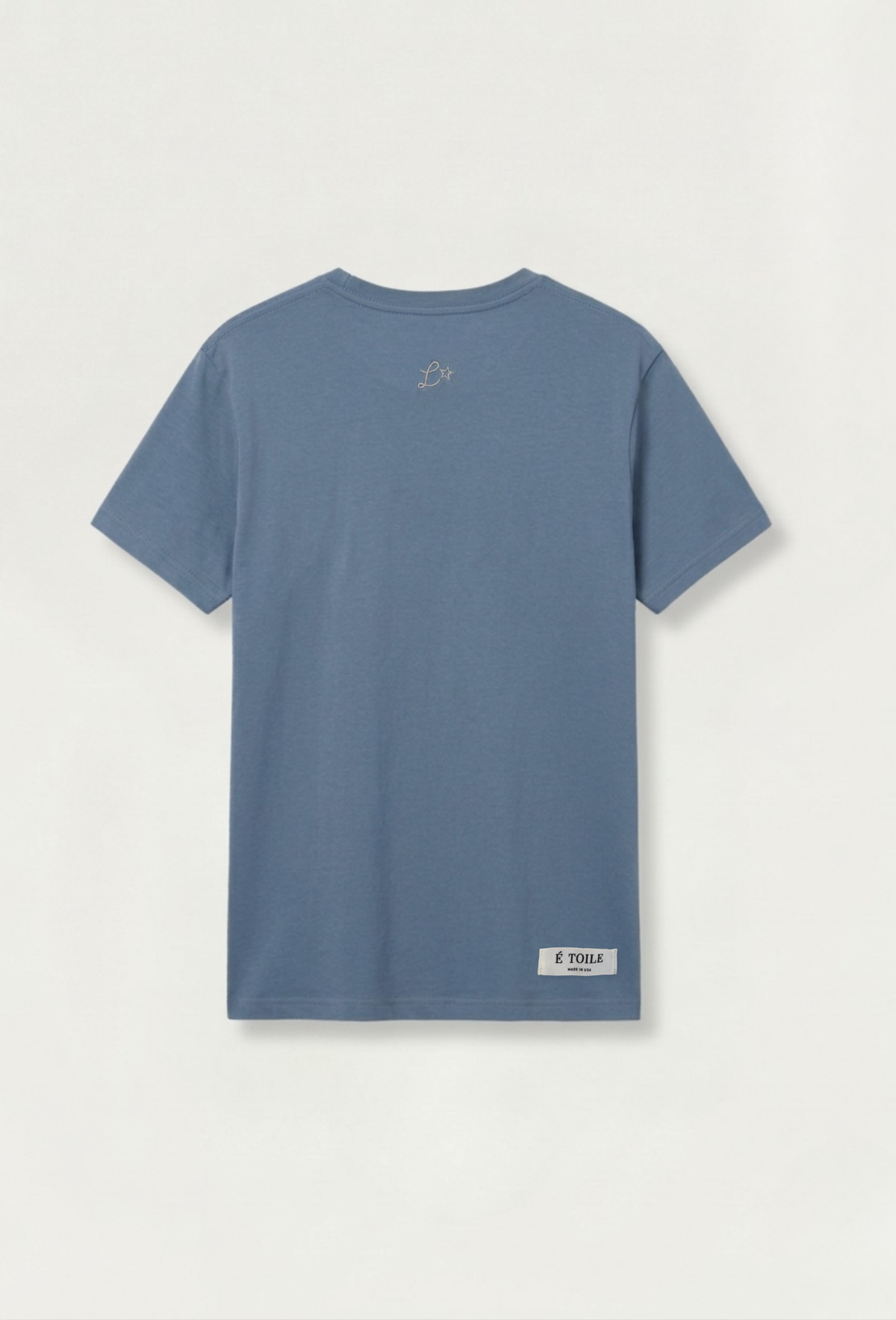 LEGÉRIOS Supima® Embroidered Tee — SlateBlue