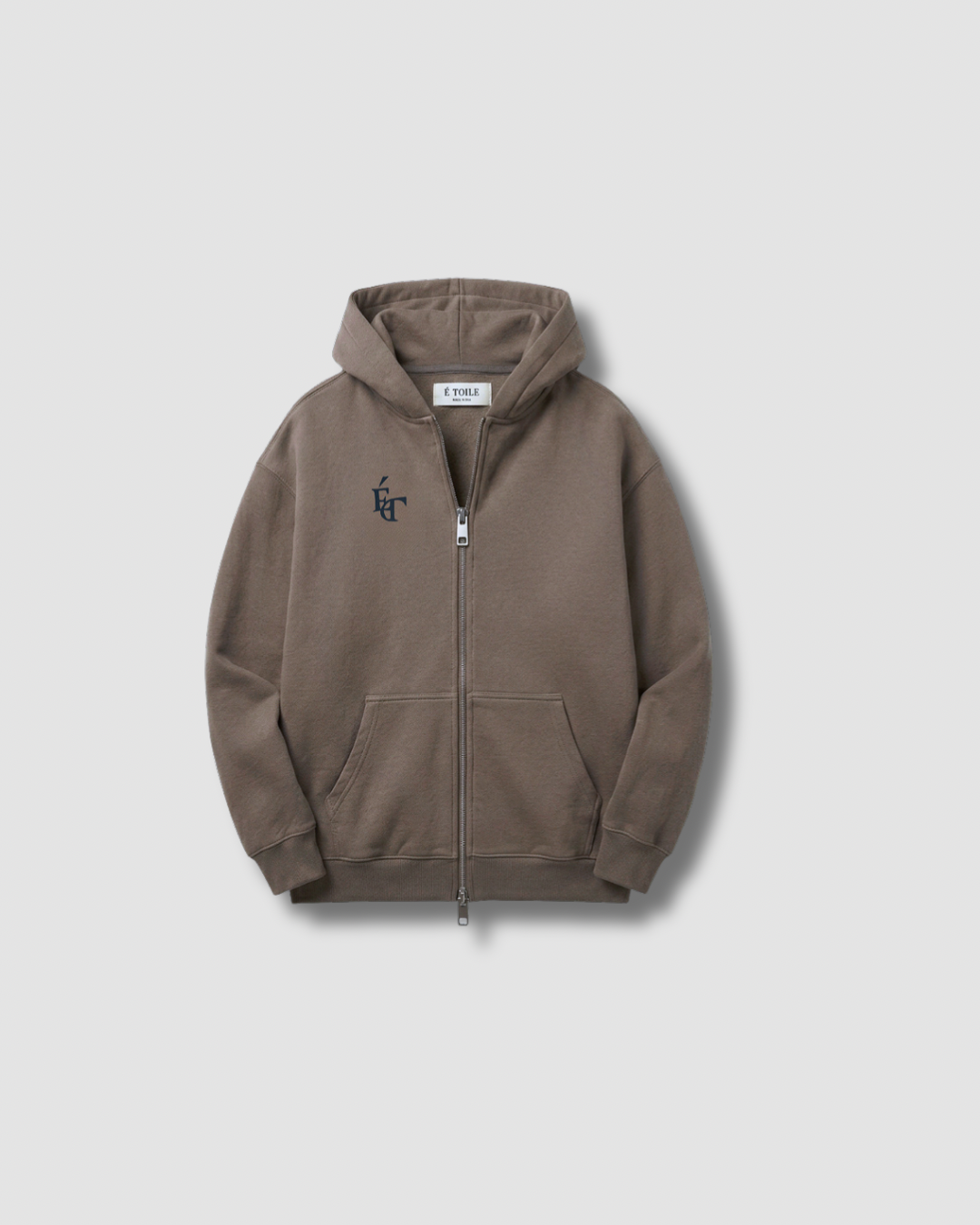 LEGÉRIOS Heavyweight Zip Hoodie — Light Brown