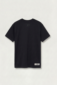 LEGÉRIOS Supima® Embroidered Tee — Black