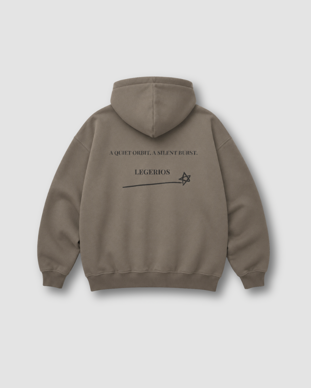 LEGÉRIOS Heavyweight Zip Hoodie — Light Brown