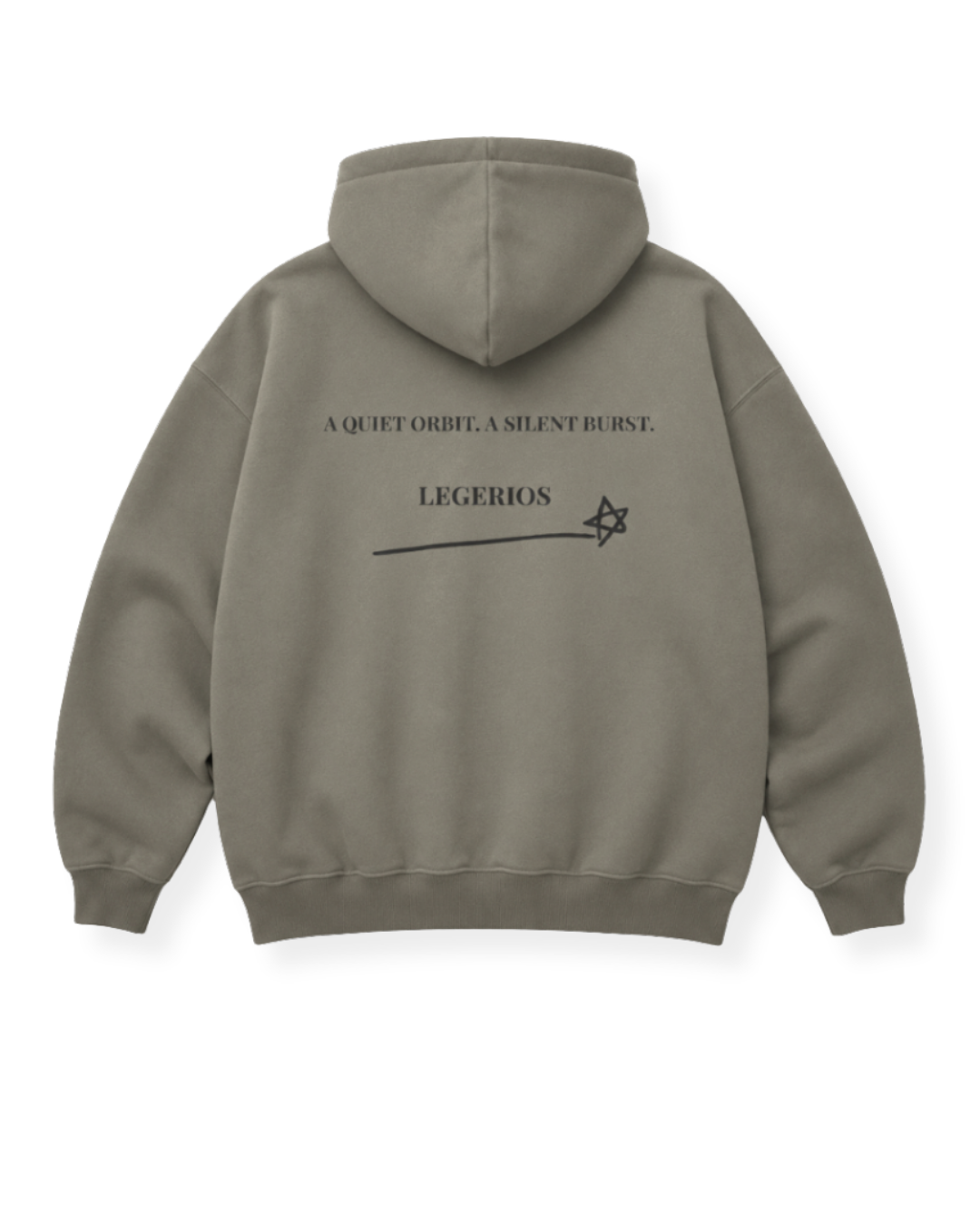 LEGÉRIOS Heavyweight Zip Hoodie — Taupe