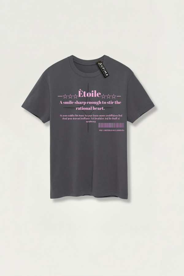 VESÉRIOS SUPIMA® ミッドウェイト Tシャツ — Grey