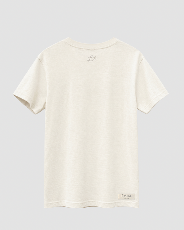 LEGÉRIOS SUPIMA® 刺繍Tシャツ — Beige