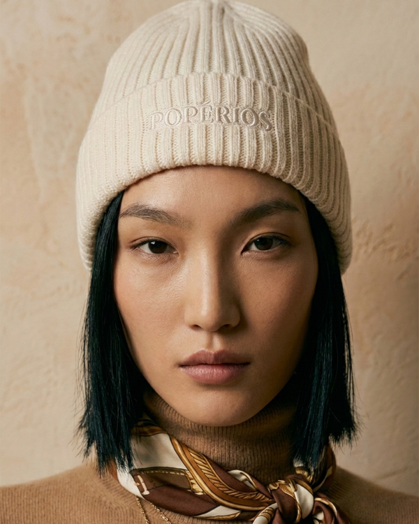 É TOILE Bonnet en laine — White
