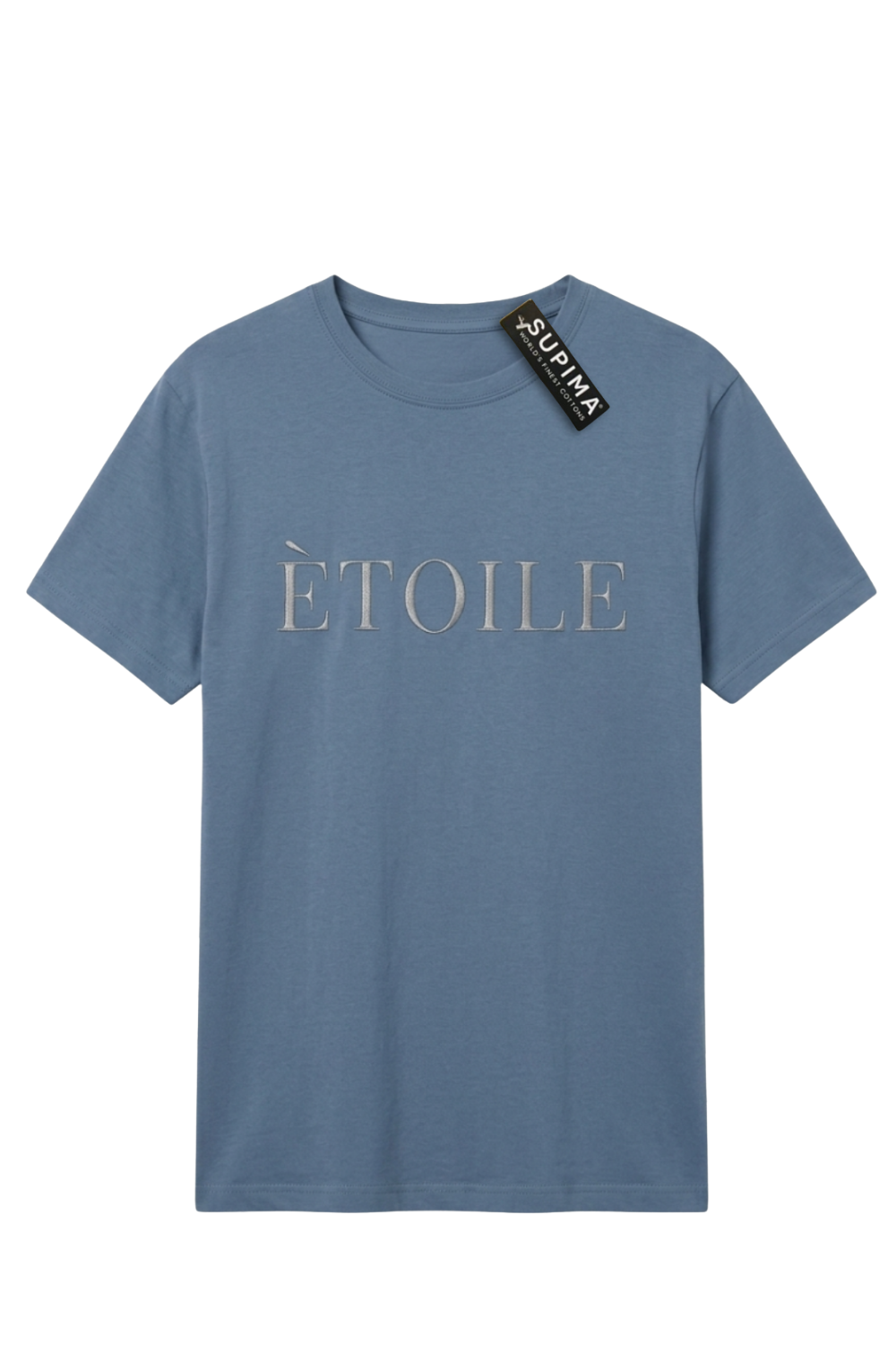 LEGÉRIOS T-shirt SUPIMA® brodé — Slate Blue