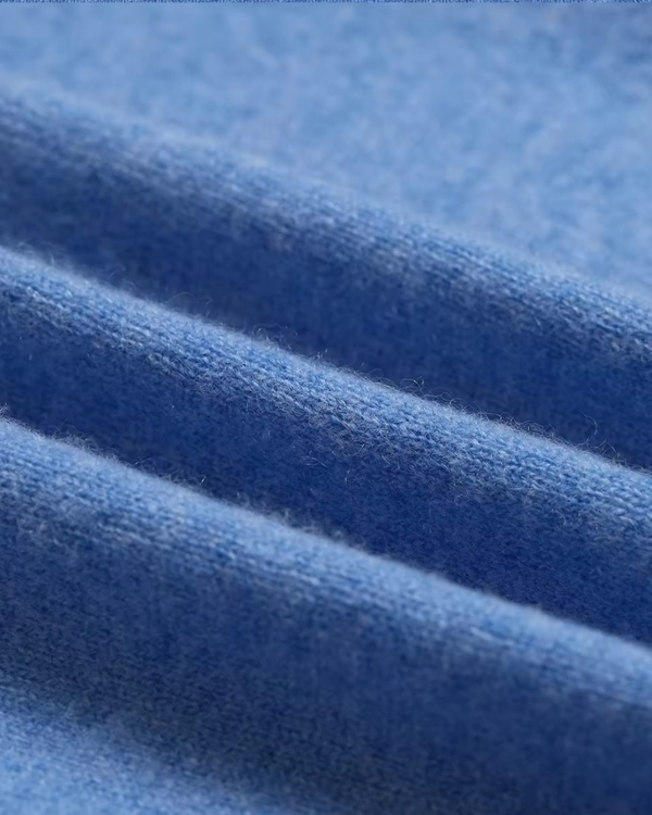 VESÉRIOS Wool–Cashmere Cardigan — Blue