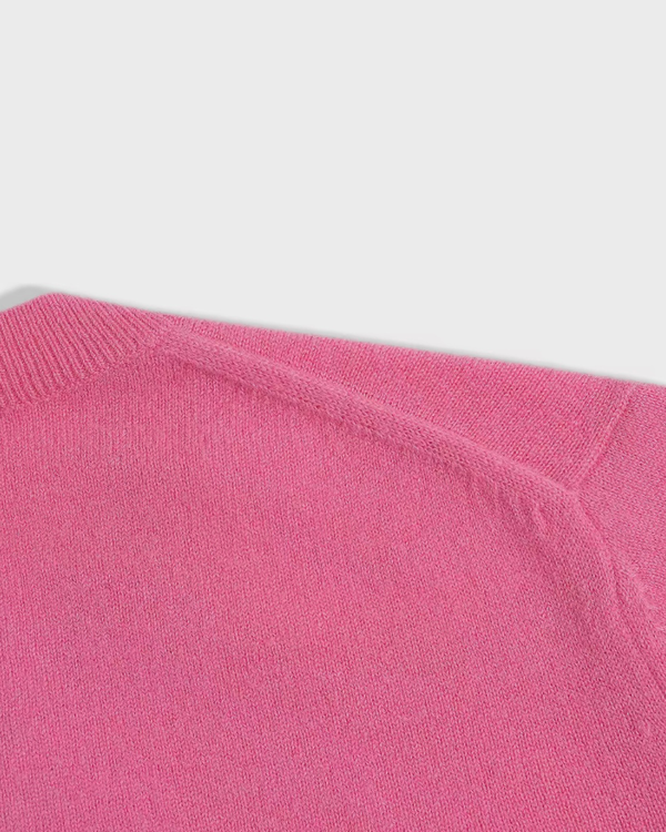 VESÉRIOS 100% Wool Cardigan — Pink