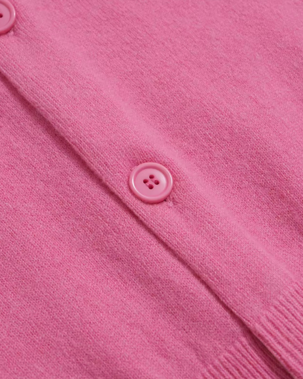 VESÉRIOS 100% Wool Cardigan — Pink
