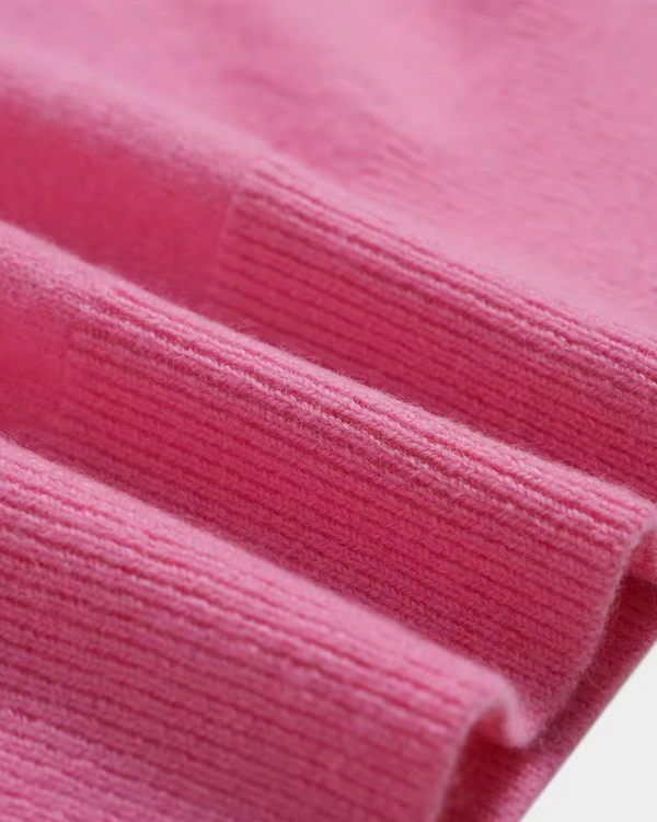 VESÉRIOS 100% Wool Cardigan — Pink