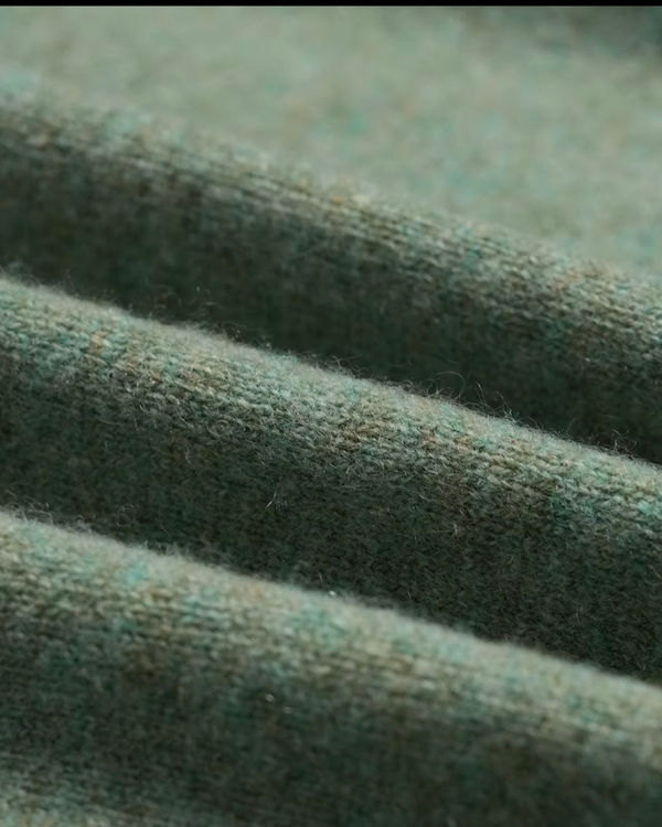 VESÉRIOS Wool–Cashmere Cardigan — Sage Green
