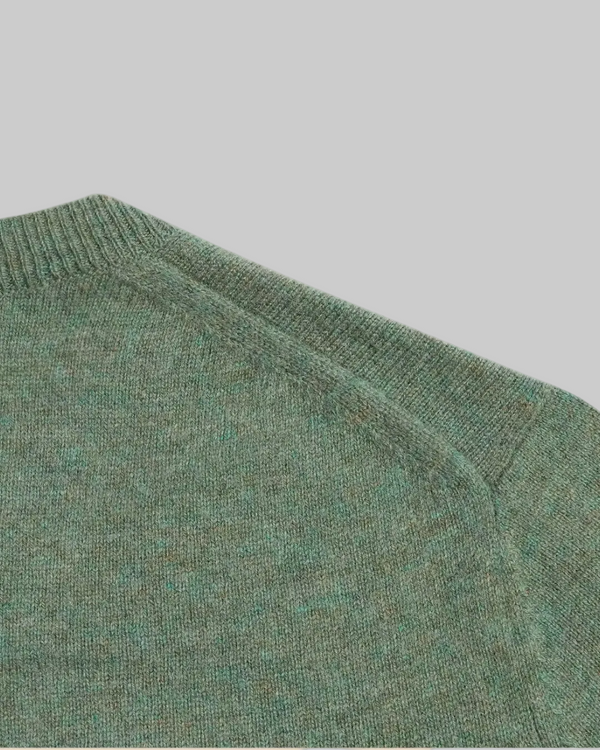 VESÉRIOS Wool–Cashmere Cardigan — Sage Green