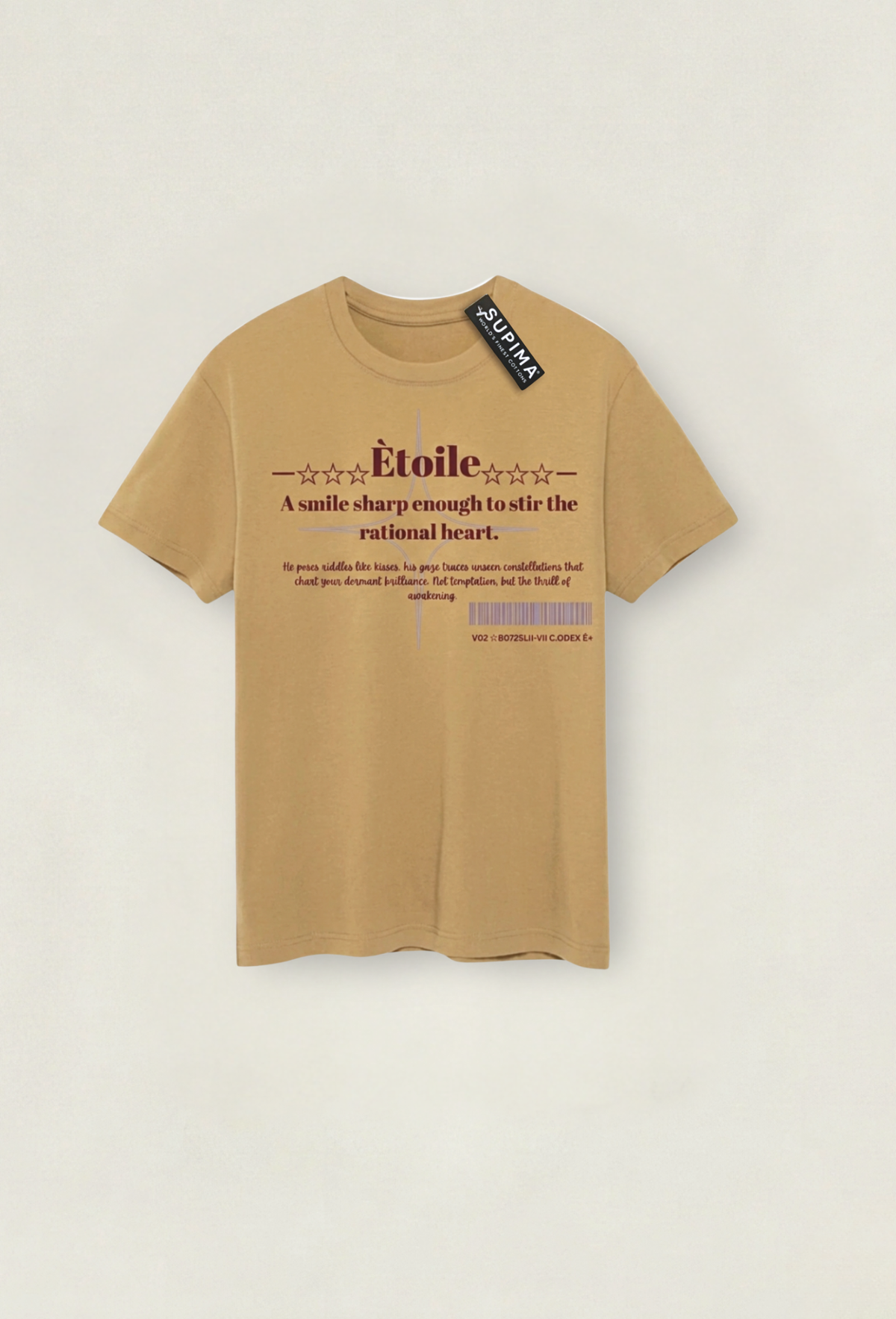 VERSÉRIOS SUPIMA® Midweight Tee — Camel